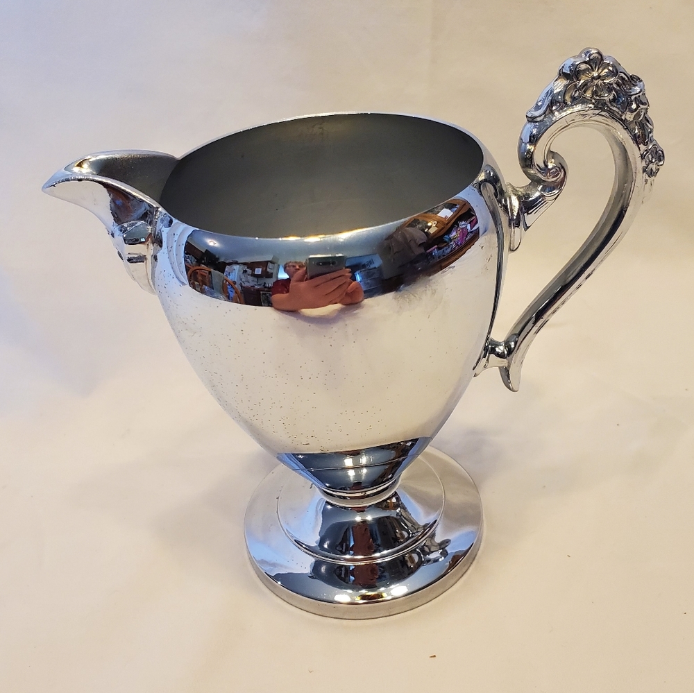 Vintage Cromwell Chromium Silver Plate Creamer